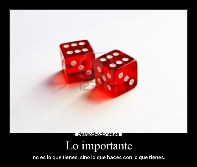 Lo importante -