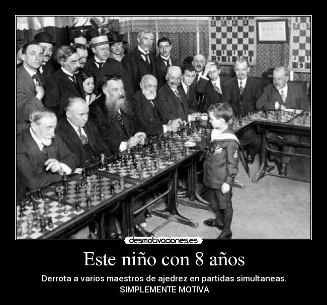 Este niño con 8 años -