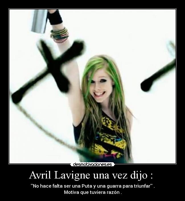 carteles avril lavigne desmotivaciones