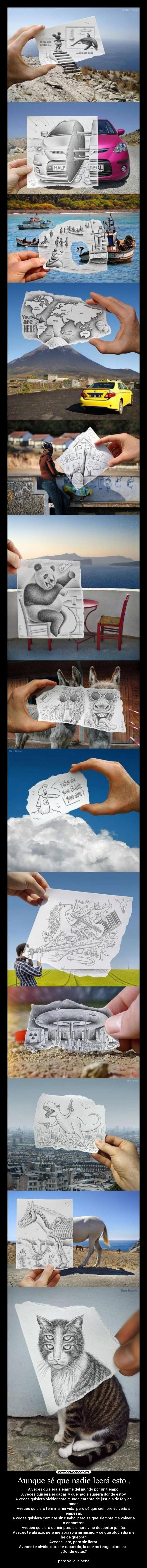 Aunque sé que nadie leerá esto.. - 