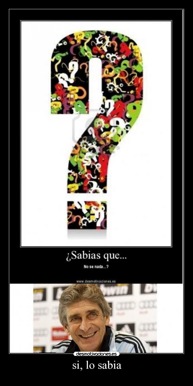 si, lo sabia -