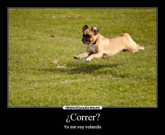 ¿Correr? -
