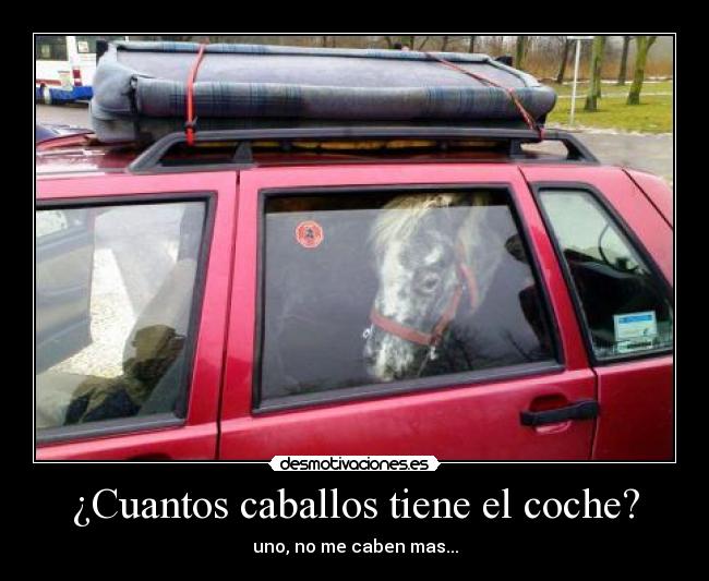 ¿Cuantos caballos tiene el coche? -