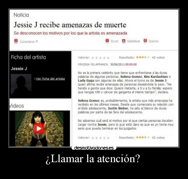 ¿Llamar la atención?  - 