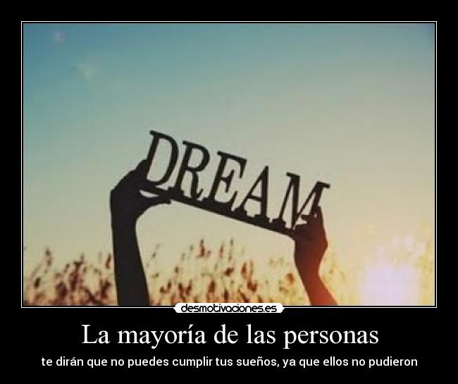 La mayoría de las personas -