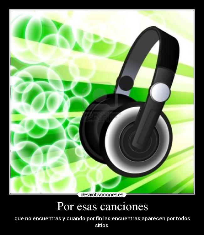 Por esas canciones -