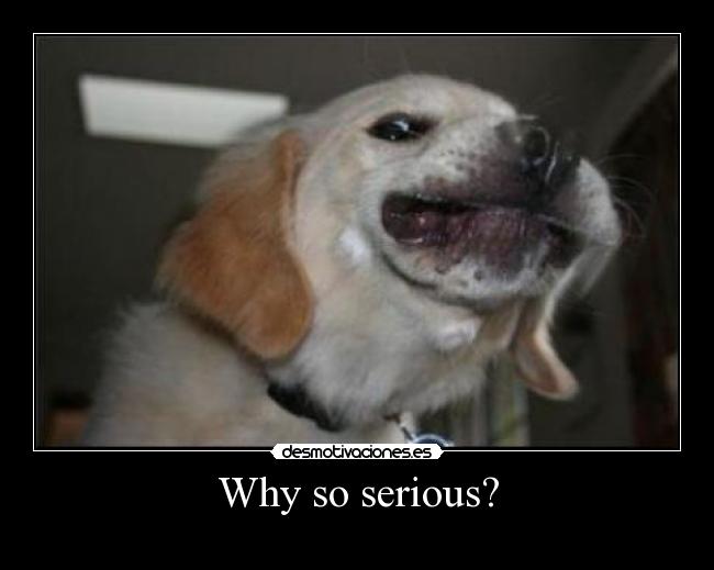 Why so serious? -