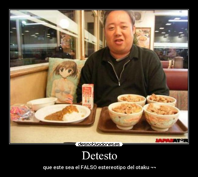 Detesto - que este sea el FALSO estereotipo del otaku ¬¬