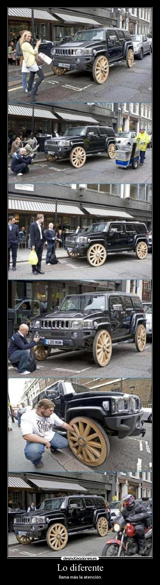 Lo diferente - llama más la atención.