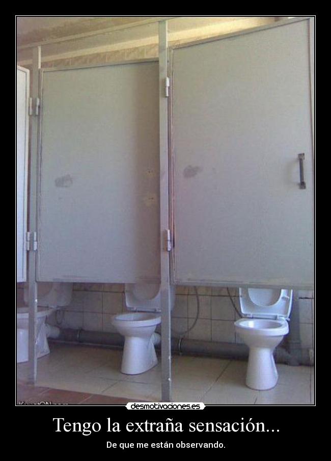 carteles banos observando sensacion desmotivaciones