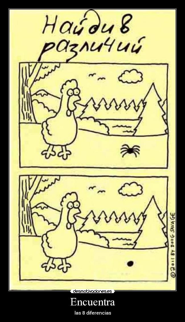 Encuentra - las 8 diferencias
