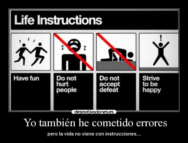 Yo también he cometido errores -