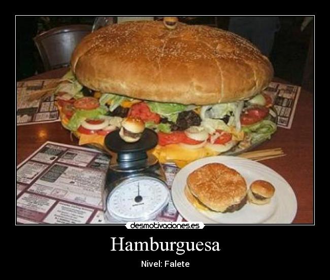 Hamburguesa - Nivel: Falete