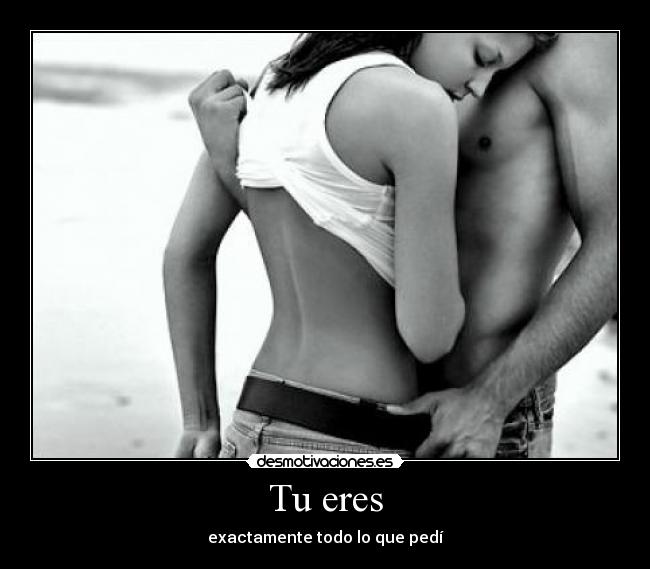 Tu eres - exactamente todo lo que pedí