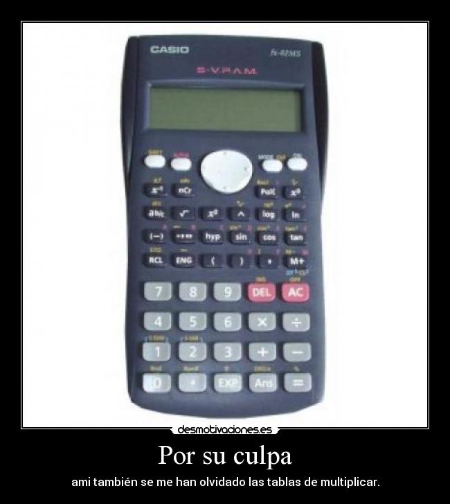 carteles calculadora desmotivaciones