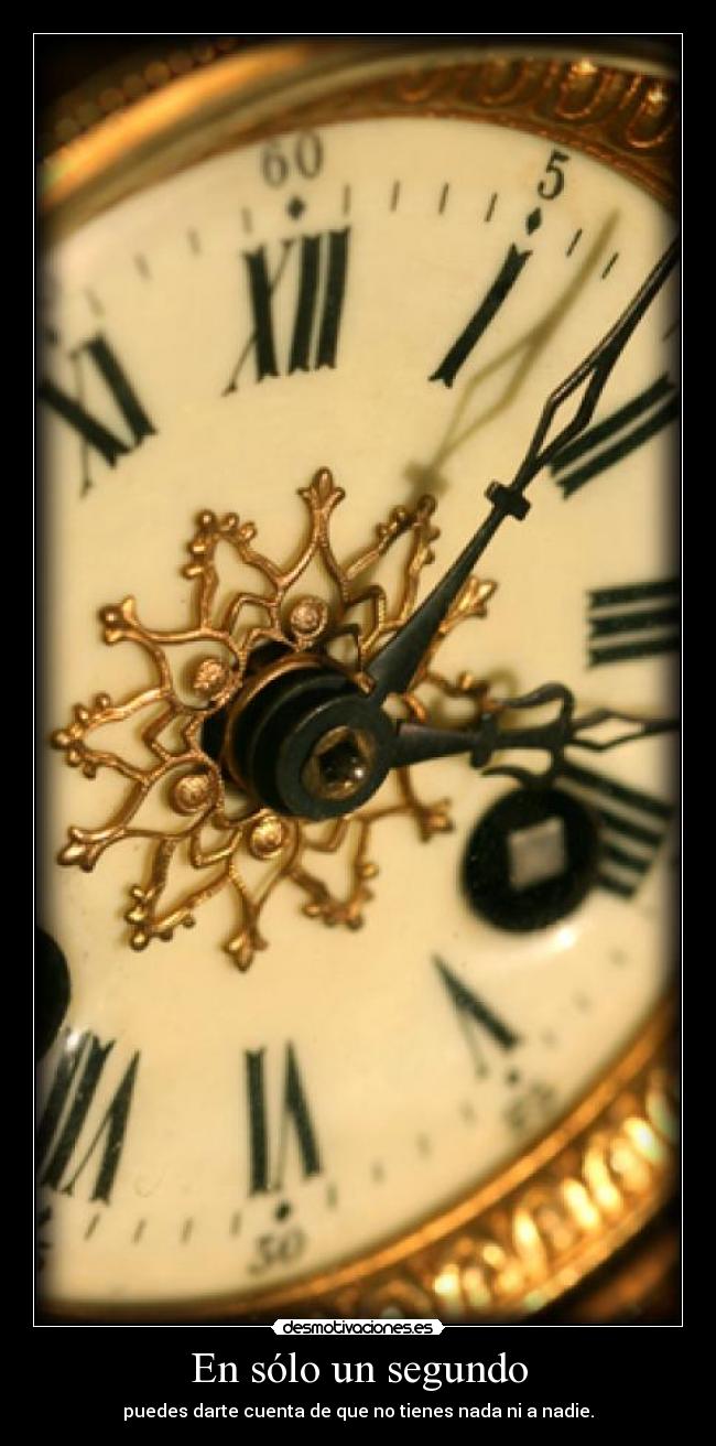 En sólo un segundo -