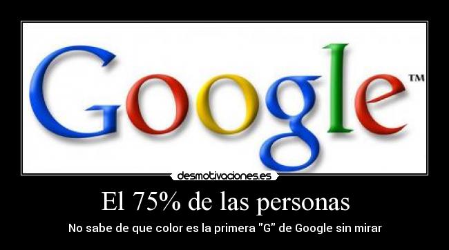 El 75% de las personas - 