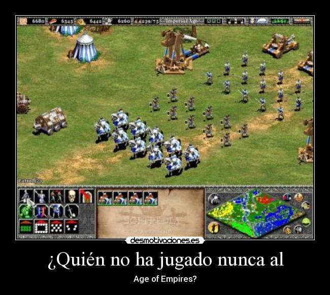 ¿Quién no ha jugado nunca al - Age of Empires?