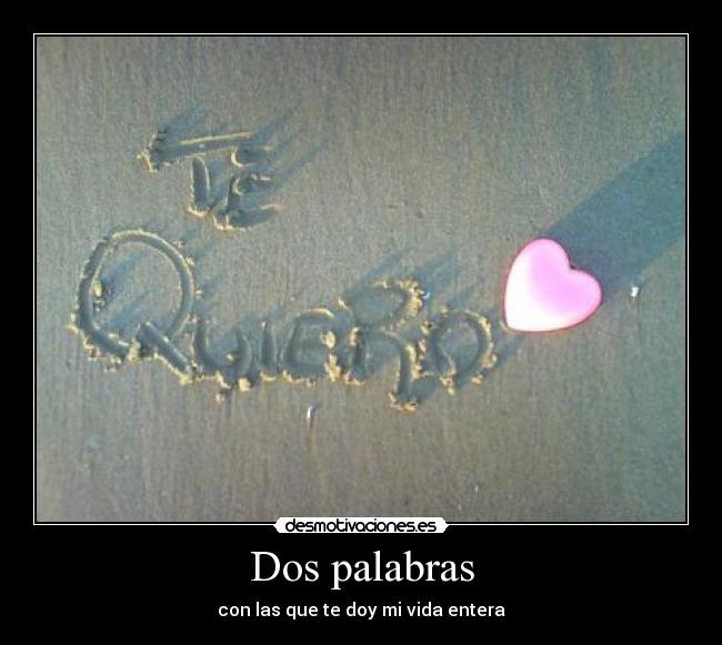 Dos palabras -