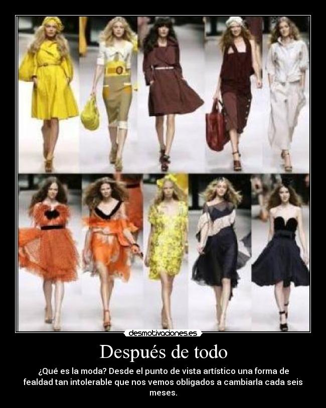 carteles moda desmotivaciones