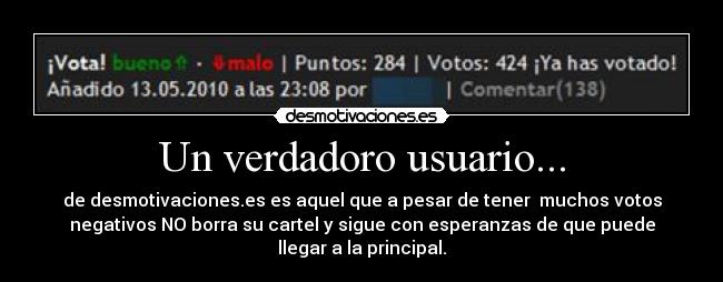 Un verdadoro usuario... - 