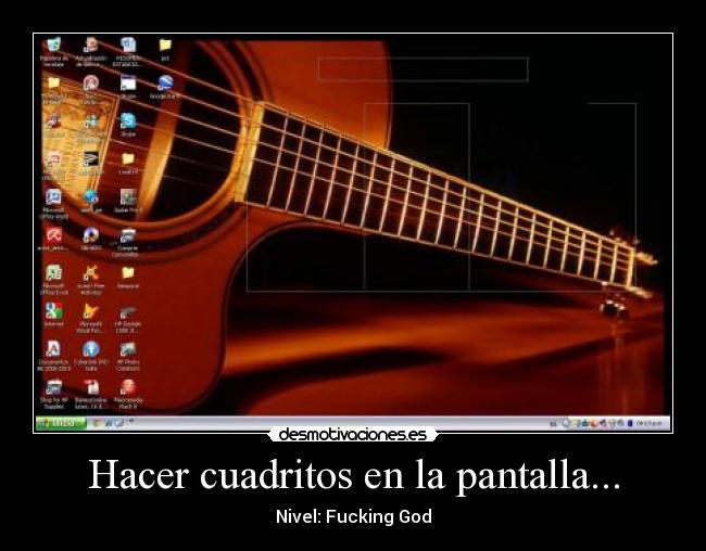 Hacer cuadritos en la pantalla... -