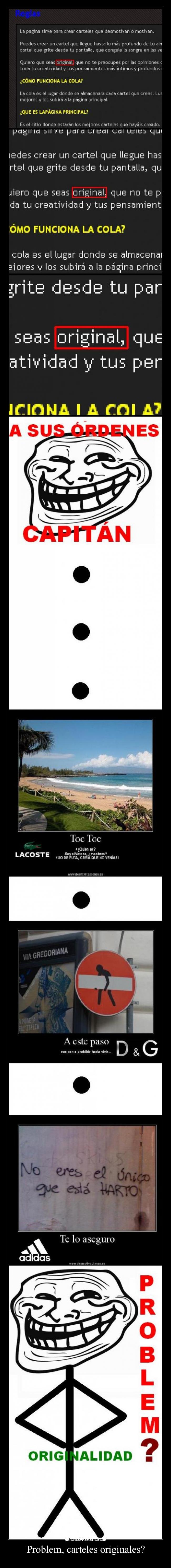 Problem, carteles originales? -