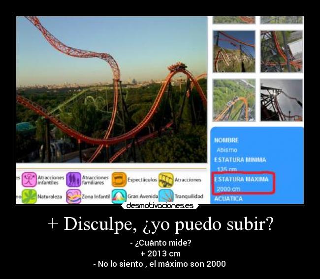 + Disculpe, ¿yo puedo subir? - 