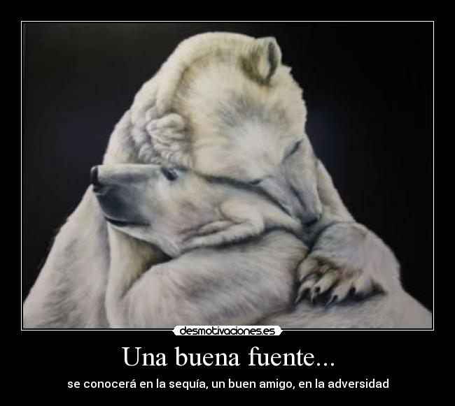 Una buena fuente... -