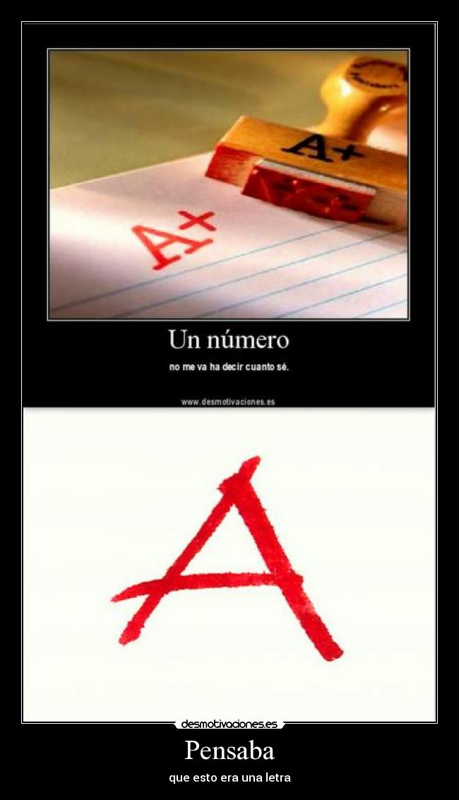 Pensaba - que esto era una letra