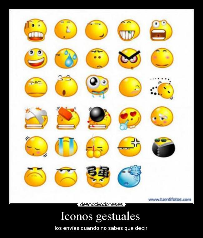 Iconos gestuales  - 