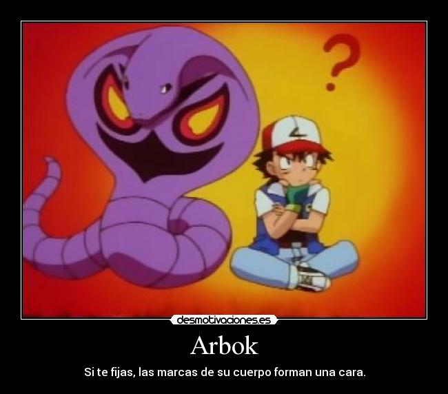 carteles pokemon ash ketchum arbok desmotivaciones