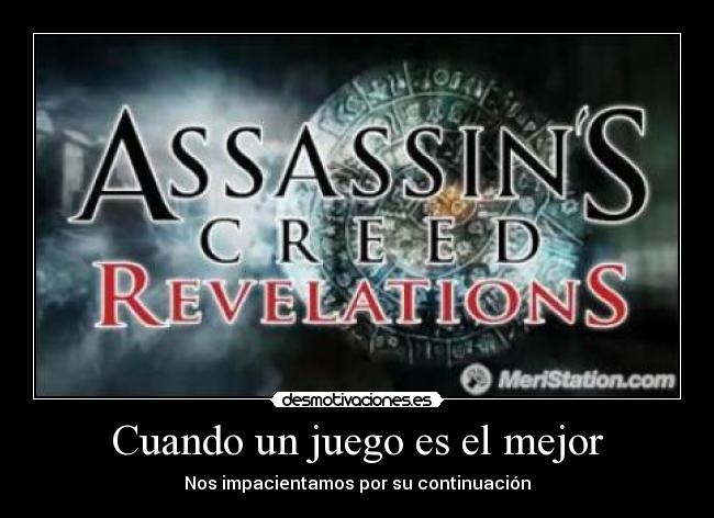 carteles assassin creed revelations juego mejor continuacion desmotivaciones