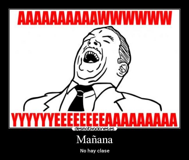 Mañana - No hay clase
