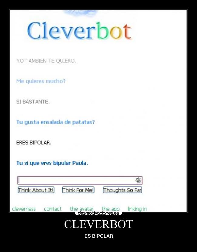 CLEVERBOT - ES BIPOLAR
