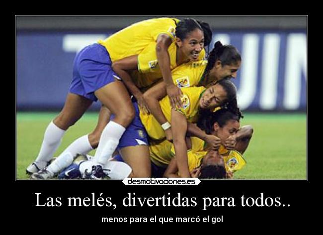 Las melés, divertidas para todos.. - menos para el que marcó el gol