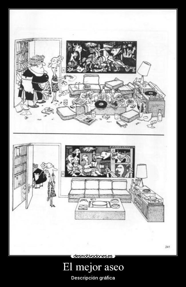 El mejor aseo - Descripción gráfica