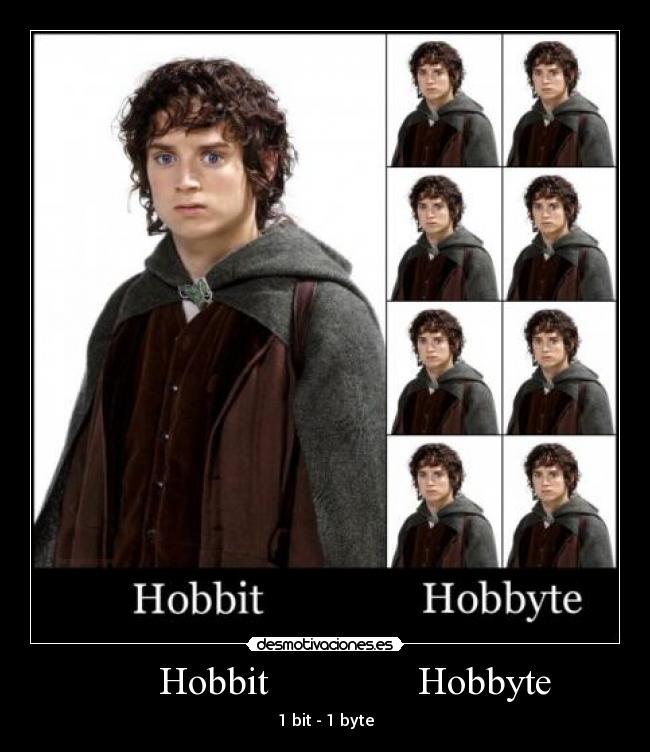 Hobbit Hobbyte - 1 bit - 1 byte