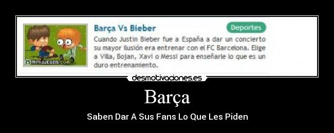 Barça - Saben Dar A Sus Fans Lo Que Les Piden