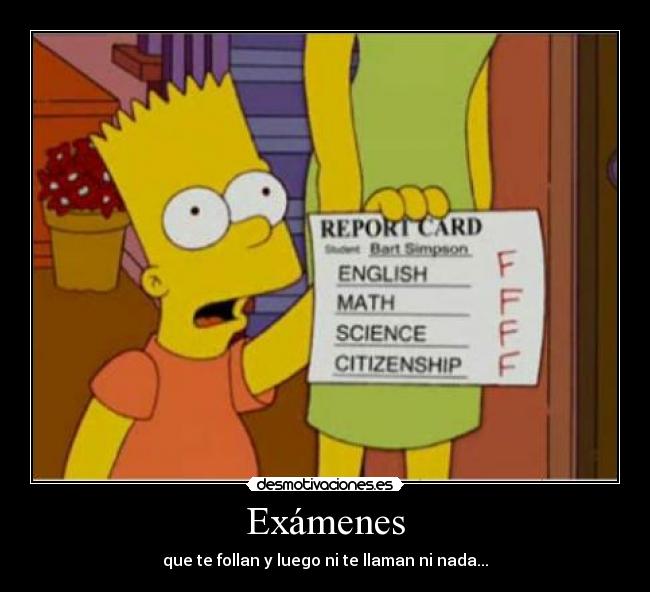 carteles examenes examenesllamar desmotivaciones