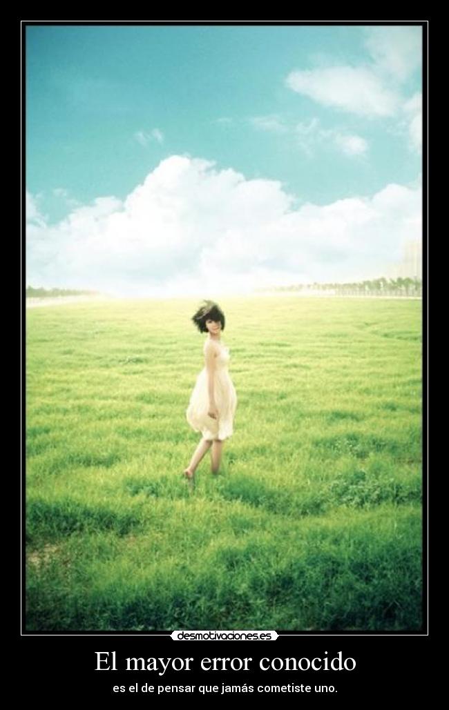 El mayor error conocido -
