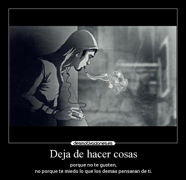 Deja de hacer cosas - 