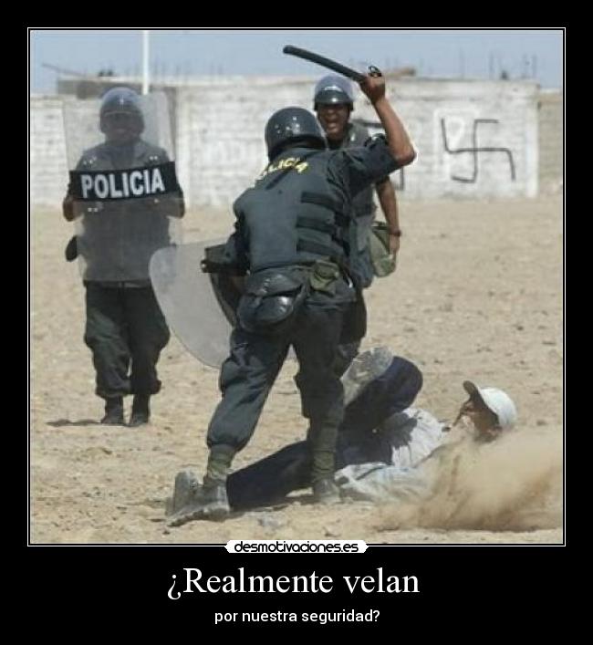 ¿Realmente velan  - por nuestra seguridad?