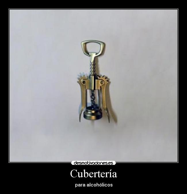 Cubertería - para alcohólicos