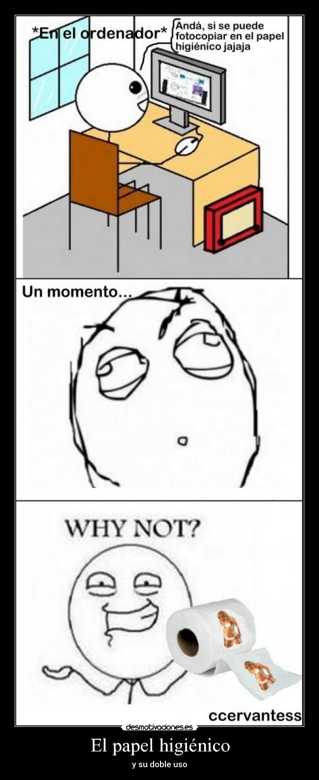 El papel higiénico - y su doble uso