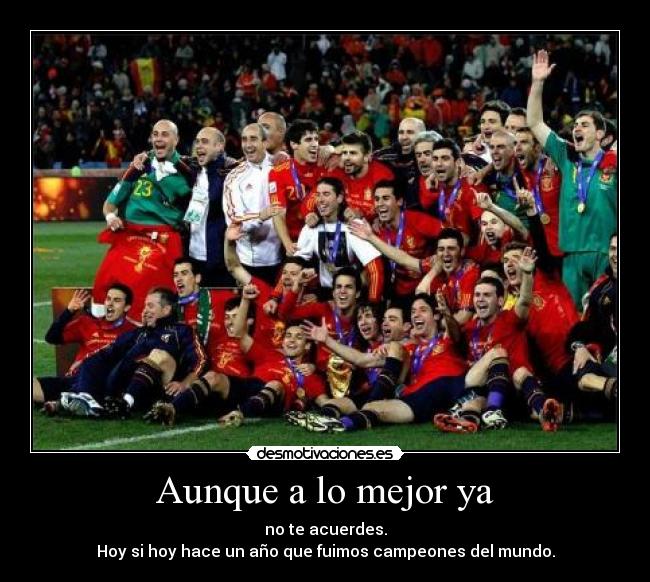 Aunque a lo mejor ya - 