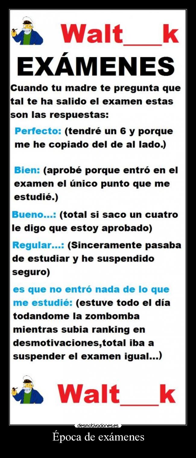 Época de exámenes - 