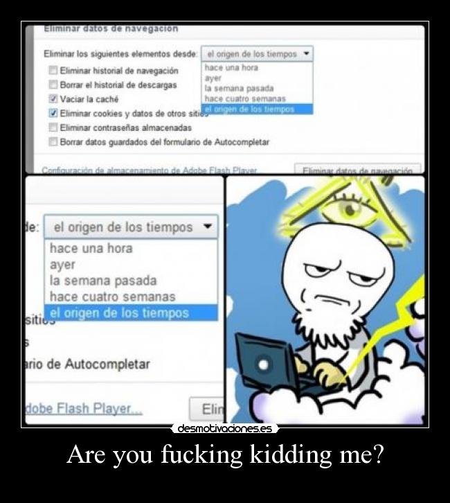 Are you fucking kidding me? -