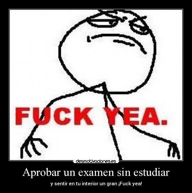 Aprobar un examen sin estudiar -