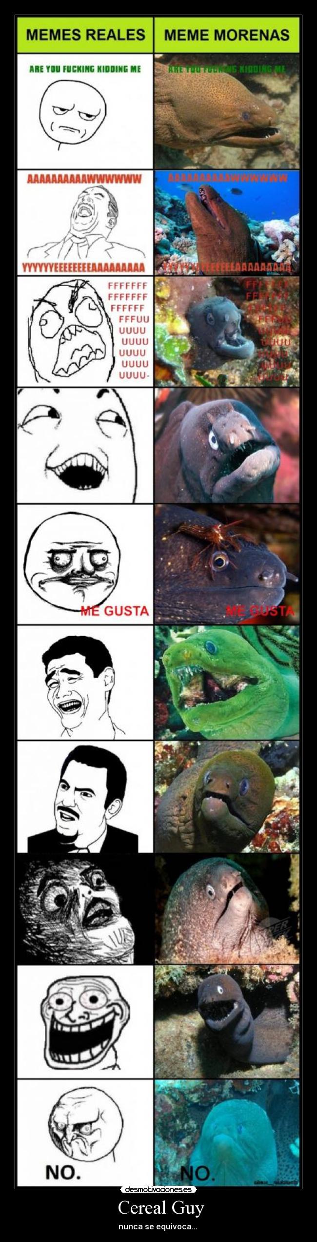 Cereal Guy - nunca se equivoca...